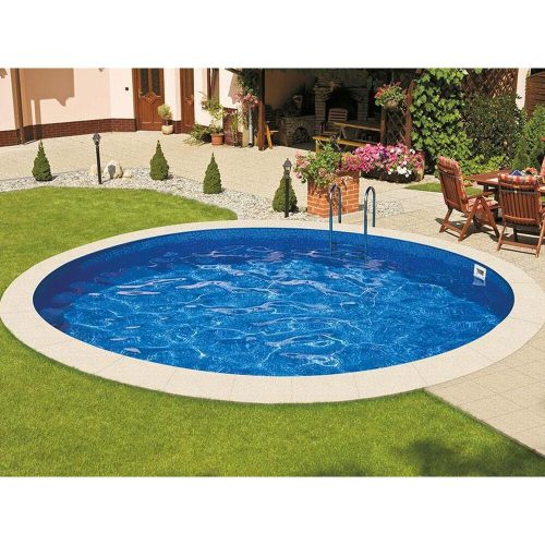Ibiza circular pool, 3.6 m diameter, 1.2 m deep, with combi closing rail, without liner and skimmer opening