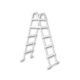 Azuro deluxe lacquered 3-step ladder for 1.2 m deep pools