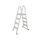 Azuro deluxe lacquered 3-step ladder for 1.3 m deep pools