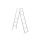 Azuro deluxe stainless steel 3-step ladder for 1.2 m deep pools