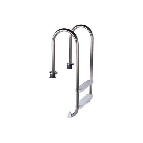 Slim 2-step built-in stainless steel ladder for 0.9 m deep in-ground pools