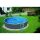 Azuro 3.6 x 0.9 m round graphite pool with blue liner without filter and skimmer
