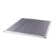 Shower tray for outdoor solar showers, aluminum-synthetic wood, 79 x 65 cm