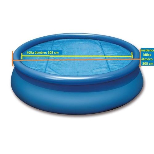 Swing solar blanket, for 305 cm inflatable above-ground pools, blanket size 205 cm