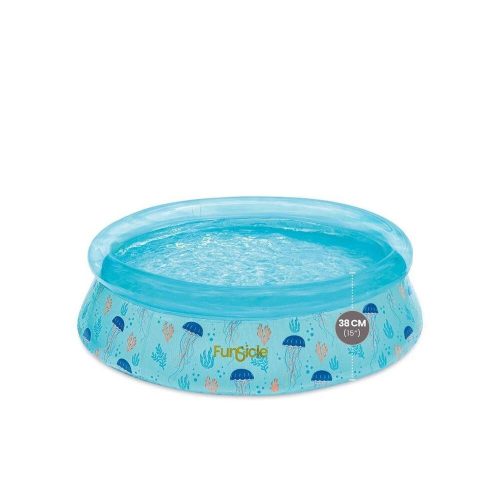 Ocean pattern inflatable ring pool 152 x 38 cm