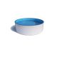 Ibiza round pool, diameter 4.20 meters, depth 1.20 m - gray, wall thickness 0.75 mm, pre-cutouts for skimmer and