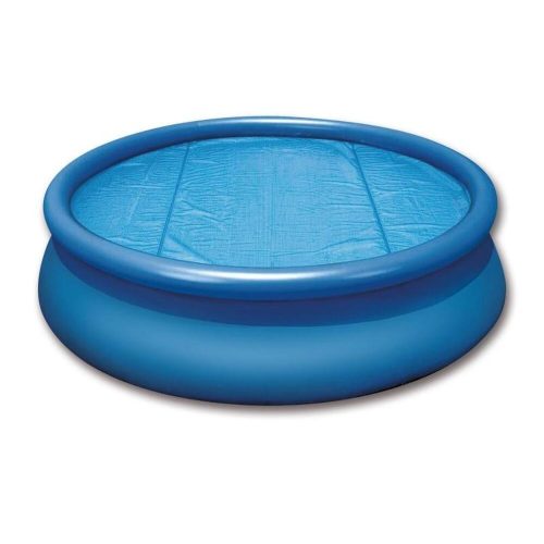 Solar cover for pools with an inflatable top ring up to 3.6 m in diameter