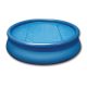 Solar cover for pools with an inflatable top ring up to 3.6 m in diameter