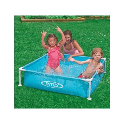 Mini metal frame pool blue 122*122*30 cm