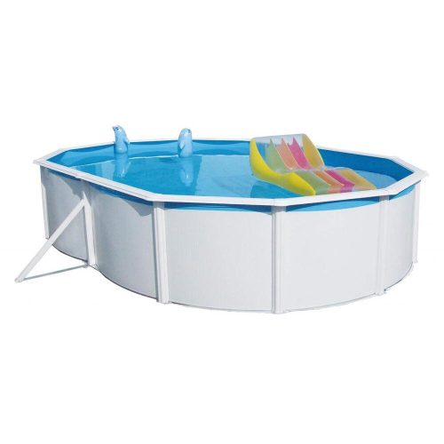 Metal frame pool set Nuovo de luxe oval 730 x 366 x 120 cm