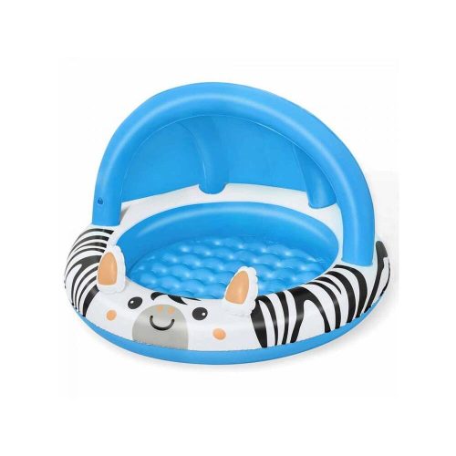 Bestway: Safari Sun zebra paddling pool with sunshade roof ? 97 x 66 cm