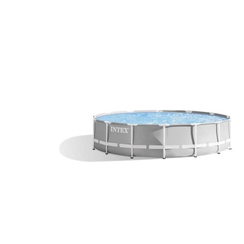 INTEX Prism Rondo 427 x 107 cm gray pool set with filter, ladder, covers