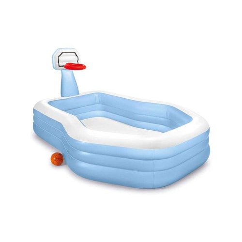 Family pool with basketball backboard 257x188x130cm