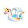 Unicorn splash pool 254x132x109cm - Intex