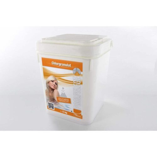 Aquacorrect chlorine granules made from organic material 56% in 5 kg packaging