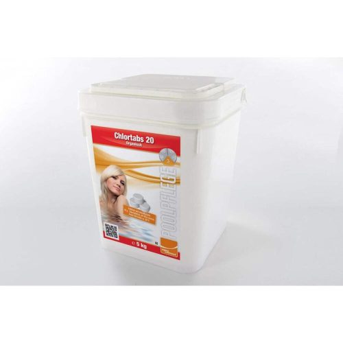 Aquacorrect chlorine tablets 20 g 56% in 5 kg packaging