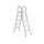 Azuro deluxe stainless steel 4-step ladder with steps, for pools up to 140 cm deep