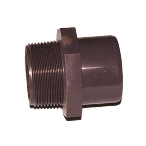 PVC extension connector, PN 10, sleeve DA 50 x 1 1/2" external thread AG PN 10, DA 50 x 1 1/2"