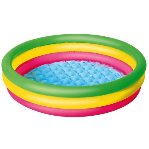 Colorful 3-ring pool 102x25cm