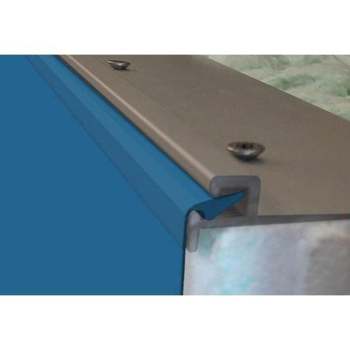 Rectangular foil for left-sided stepped Ökopool pools, 6 x 3 x 1.45m, 0.8mm thickness, blue