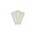 Overflow corner element Square - Transparent 90o 245mm