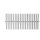 Overflow grate straight Classic Single 145mm