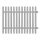 Overflow grate straight Classic Double 245mm