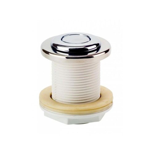 Pneumatic push button, mini, chrome-plated
