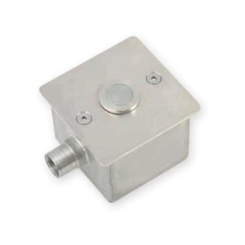 Stainless steel mounting box for 1 piezo switch