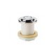Aqua chrome pneumatic push button