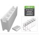 Porocell BigBlock curved wedge fitting for Roundblock EPS30 R = 1.25 m