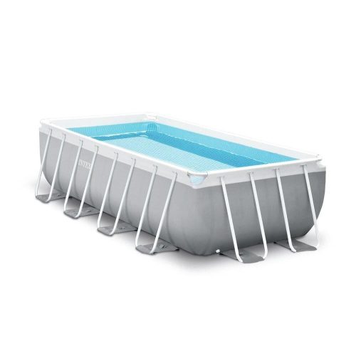 INTEX Frame Prism Quadra pool set, 488 x 244 x 107 cm, paper filter water spinner, ladder, cover