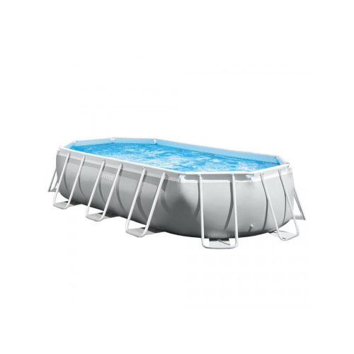 INTEX 26796NP Prism Frame oval pool set, 503×274×122 cm, water turner, ladder, base, cover