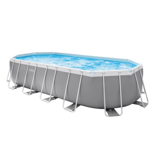 INTEX Prism Oval pool set, 610 x 305 x 122 cm, paper filter, ladder, ground+pool rail