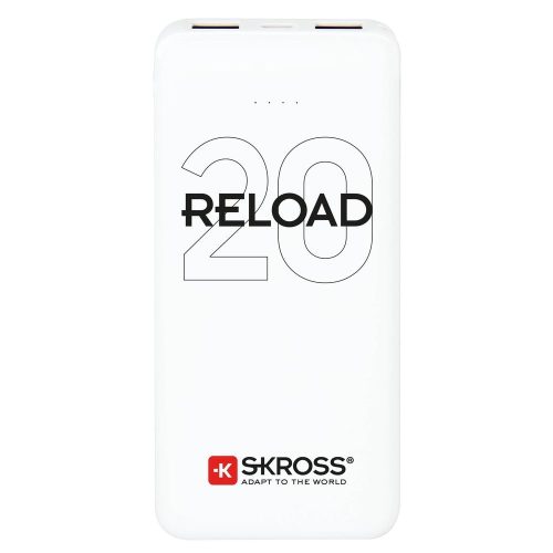 SKROSS Reload20 20Ah power bank with USB/microUSB cable, two outputs