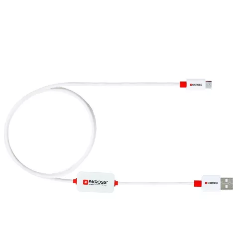 SKROSS USB cable, charger, sync, alarm (microUSB)