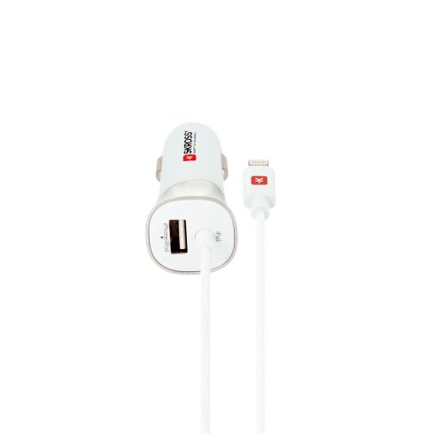 SKROSS USB charger, car, cigarette lighter (lightning, USB-A)