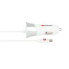 SKROSS USB charger, car, cigarette lighter (microUSB, USB-A)