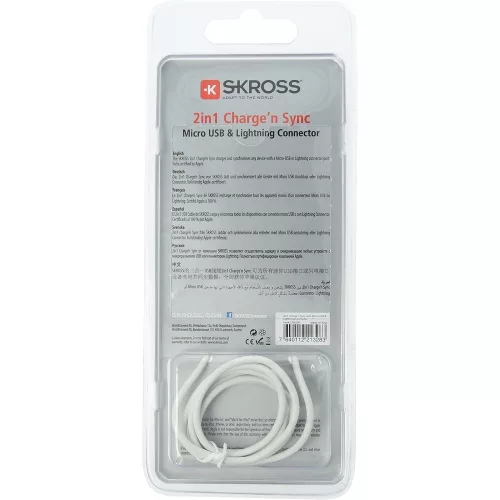 SKROSS USB cable, charger, sync (microUSB)