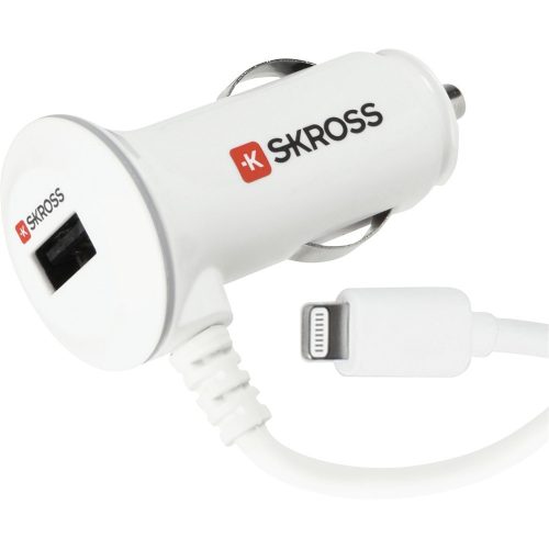 SKROSS car USB charger with LIGHTNING connector.