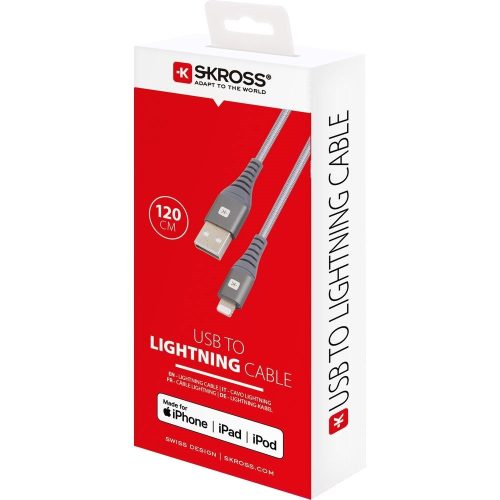 SKROSS Steel Line USB cable, charger, sync, (lightning) 1.2m