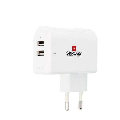 SKROSS USB töltő 2xUSB-A, 3,4A max.