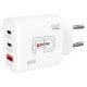 SKROSS fast charger 65W 2xUSB-C, USB, PD, GaN