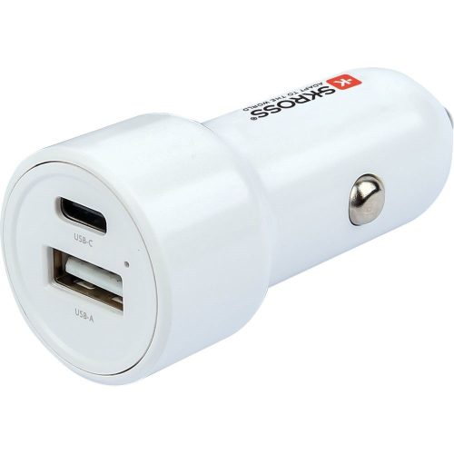 SKROSS dual car charger, PD, 65W (USB-A, USB-C) + USB-C cable