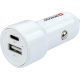 SKROSS dual car charger, PD, 65W (USB-A, USB-C) + USB-C cable