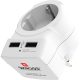 SKROSS converter, travel, 2xUSB-A, EU - UK