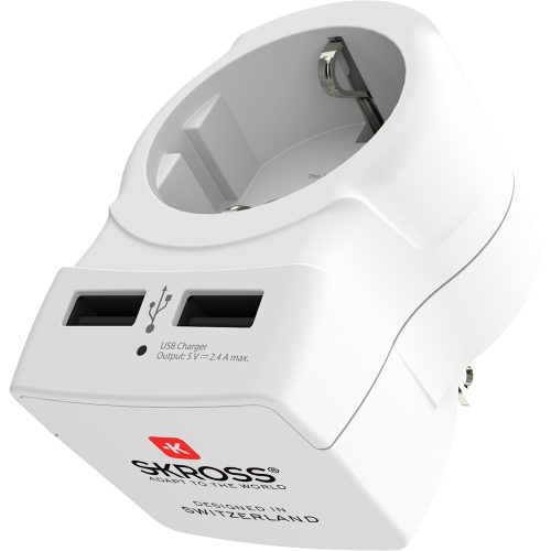 SKROSS plug converter to the United States with built-in USB charger