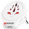 SKROSS 1.500266 World to Europe USB - plug converter for travelers to Europe + USB