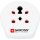 SKROSS 1.500217 plug converter for travelers to India, Denmark, Israel.