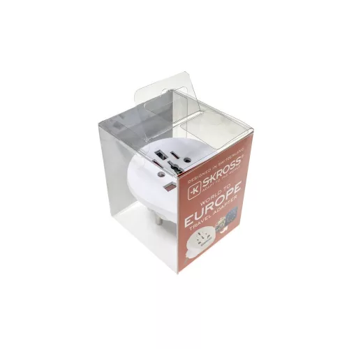 SKROSS 1.500211-2 World to Europe - plug converter for travelers to Europe (boxed)